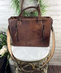 American Darling Concealed Carry Teal Aztec Tote Handbag