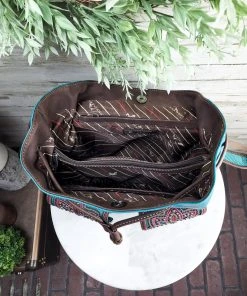 Montana West Concealed Carry Turquoise Floral Backpack Handbags & Wallets