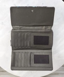 Montana West Concealed Carry Turquoise Metallic Cowhide Hobo Wallet & Handbag Handbags & Wallets