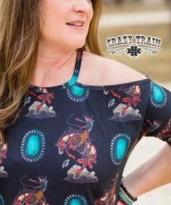 Crazy Train Concho Cowboy Top