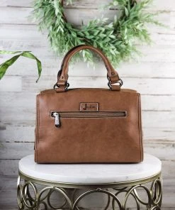 Trenditions Concho Hair On Hide Satchel Handbag Handbags & Wallets