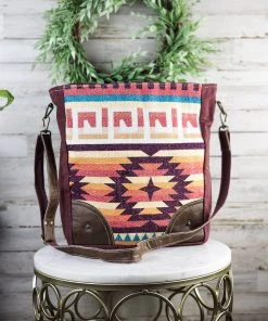 Hopofly Coral Dunes Aztec Crossbody Handbag Handbags & Wallets