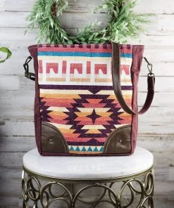 Hopofly Coral Dunes Aztec Crossbody Handbag Handbags & Wallets