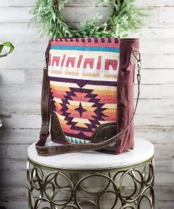 Hopofly Coral Dunes Aztec Crossbody Handbag Handbags & Wallets