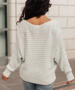 Ave Shops Cotton Candy Dream Sweater In Pink/Blue Clothing