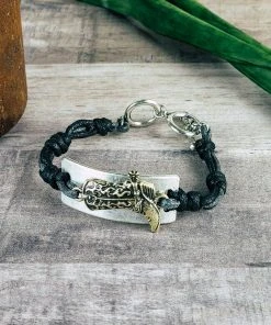 Blue Tortoise Cowboy Boot Toggle Bracelet