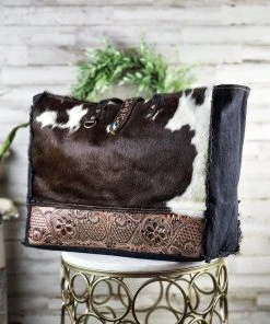 Myra Cowgirl Keeper Cowhide Weekender Handbag