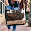 Myra Cowgirl Keeper Cowhide Weekender Handbag