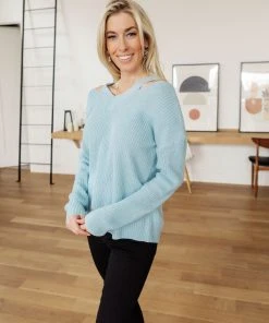 Ave Shops Cozy Cut Out Sweater