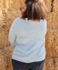 Ave Shops Cozy Cut Out Sweater