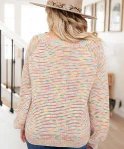Ave Shops Cozy In Color Sweater