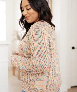 Ave Shops Cozy In Color Sweater