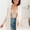 Ave Shops Cozy Nights Cardigan In Cream Clothing