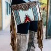 American Darling Handbags & Wallets Cream Aztec Fringe Crossbody