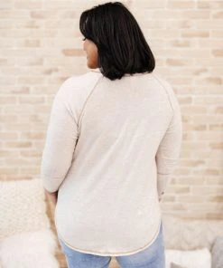 Ave Shops Cream Comfort Top Oatmeal