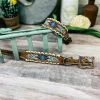 Shiloh Horse & Dog Cream Stitched Aztec Beaded Dog Collar