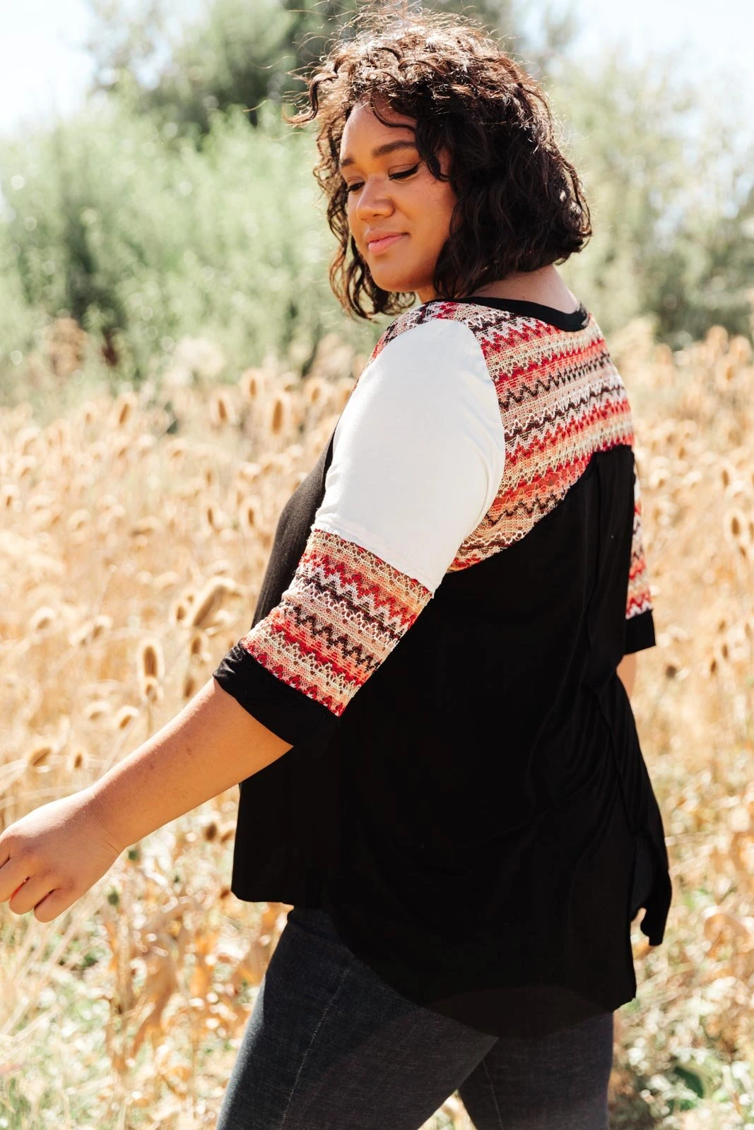 Ave Shops Long Sleeve Cyprus Top in Black/Multi - Stylish Women's Tops & Blouses 10 Ave Shops Long Sleeve Tops Cyprus Top In Black/Multi