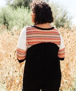 Ave Shops Long Sleeve Cyprus Top in Black/Multi - Stylish Women's Tops & Blouses 24 Ave Shops Long Sleeve Tops Cyprus Top In Black/Multi