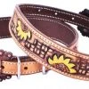 Shiloh Tooled Sunflower Dog Collar Horse & Dog