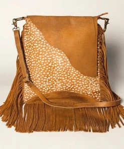 American Darling Concealed Carry Deer Fringe Crossbody Handbag Handbags & Wallets
