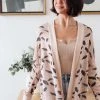Ave Shops Clothing Dainty Feathers Cardigan