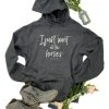 The Cinchy Cowgirl Dark Grey 'I Just Want All The Horses' Hoodie | Women's Graphic Pullover 2 The Cinchy Cowgirl Clothing Dark Grey I Just Want All The Horses Hoodie