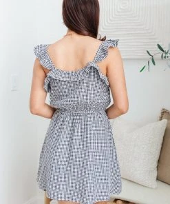 Ave Shops Gingham Day Date Dress - Women's Floral Romper Jumpsuit 24 Ave Shops Dresses, Rompers, Jumpsuits Day Date Gingham Dress