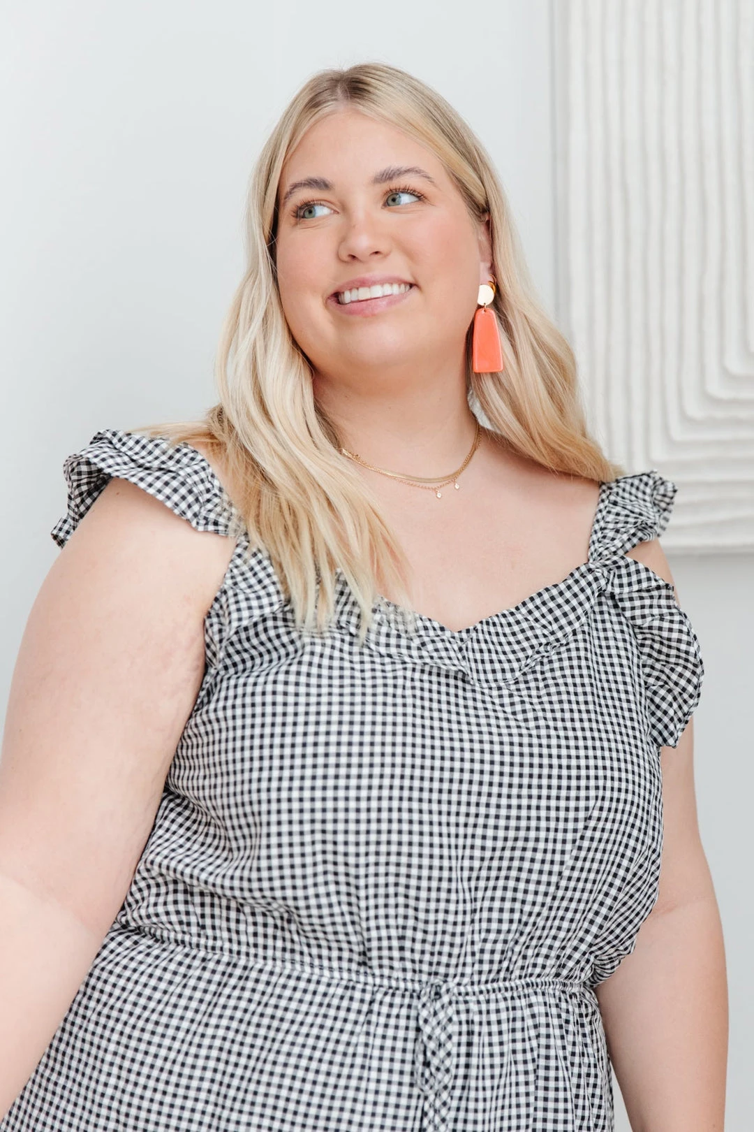 Ave Shops Gingham Day Date Dress - Women's Floral Romper Jumpsuit 12 Ave Shops Dresses, Rompers, Jumpsuits Day Date Gingham Dress