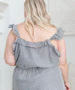 Ave Shops Gingham Day Date Dress - Women's Floral Romper Jumpsuit 27 Ave Shops Dresses, Rompers, Jumpsuits Day Date Gingham Dress