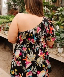 Ave Shops Day Trip Blouse In Black Clothing