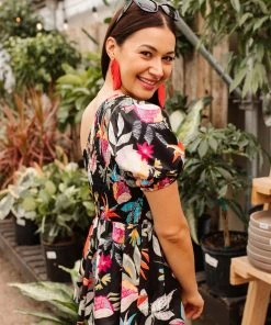 Ave Shops Day Trip Blouse In Black Clothing