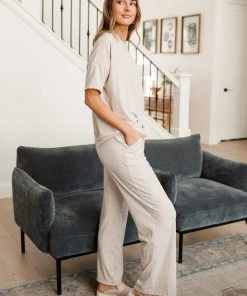 Ave Shops Deja Vu Bottoms In Oatmeal