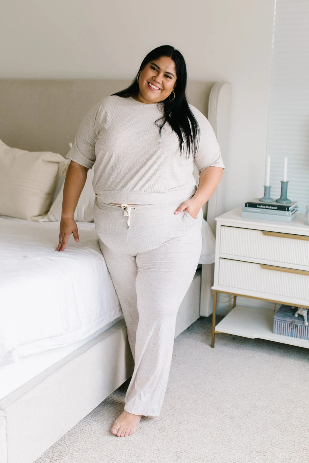 Ave Shops Deja Vu Top in Oatmeal - Comfortable Lounge & Active Wear 11 Ave Shops Clothing Deja Vu Top In Oatmeal