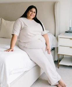 Ave Shops Deja Vu Top in Oatmeal - Comfortable Lounge & Active Wear 40 Ave Shops Clothing Deja Vu Top In Oatmeal