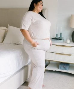 Ave Shops Deja Vu Bottoms In Oatmeal