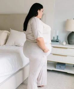 Ave Shops Deja Vu Top in Oatmeal - Comfortable Lounge & Active Wear 50 Ave Shops Clothing Deja Vu Top In Oatmeal