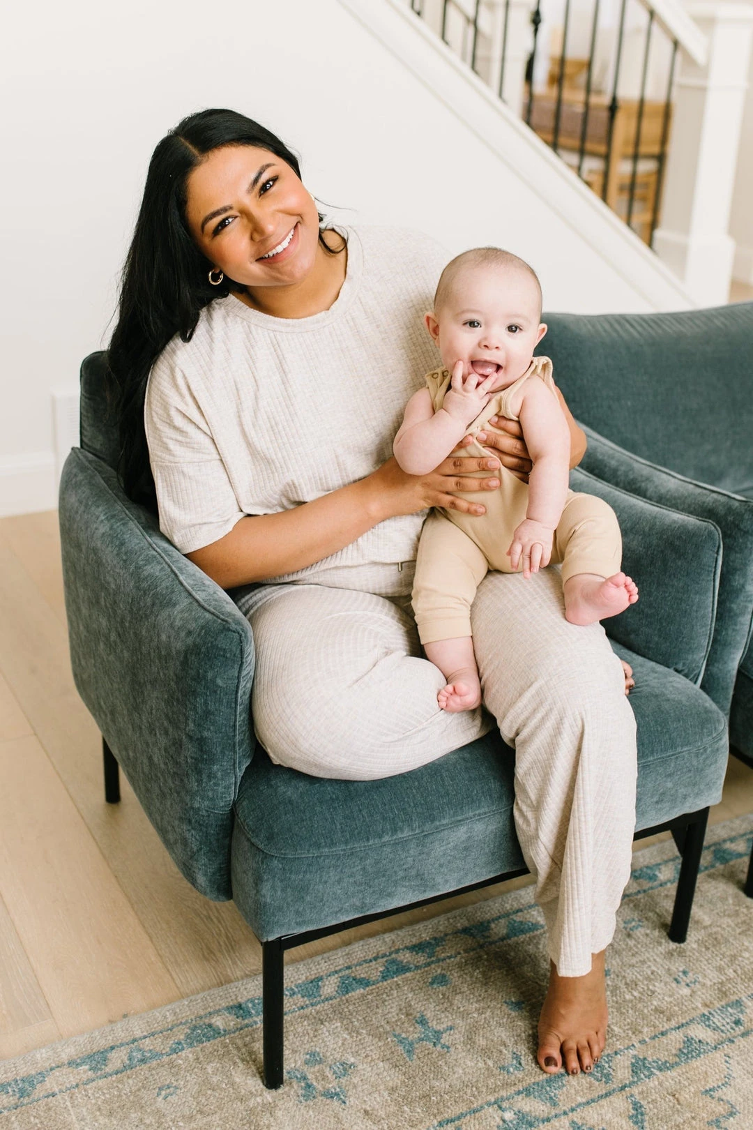 Ave Shops Deja Vu Top in Oatmeal - Comfortable Lounge & Active Wear 4 Ave Shops Clothing Deja Vu Top In Oatmeal