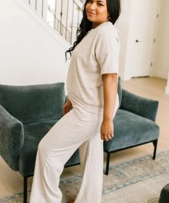 Ave Shops Deja Vu Bottoms In Oatmeal