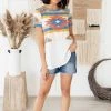 Ave Shops Desert Sun Top Short Sleeve Tops