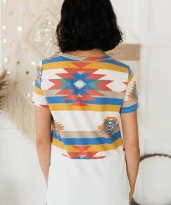 Ave Shops Desert Sun Top Short Sleeve Tops