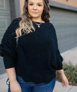 Ave Shops Clothing Designed For Details Sweater In Black