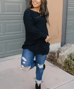 Ave Shops Clothing Designed For Details Sweater In Black