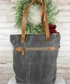 Sixtease Divine Floral & Cowhide Tote Handbag