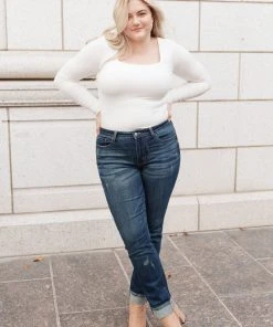 Ave Shops Double Trouble Midrise Boyfriend Jeans Bottoms & Jeans