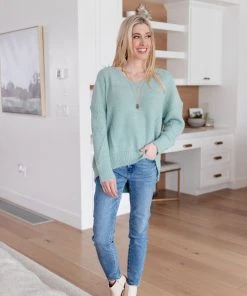 Ave Shops Dream State Top in Sage - Women's Long Sleeve Blouse | Soft & Stylish Tops 17 Ave Shops Dream State Top In Sage Clothing