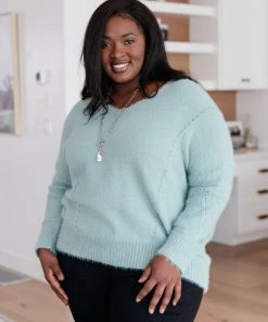 Ave Shops Dream State Top in Sage - Women's Long Sleeve Blouse | Soft & Stylish Tops 21 Ave Shops Dream State Top In Sage Clothing