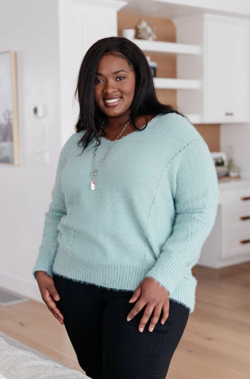 Ave Shops Dream State Top in Sage - Women's Long Sleeve Blouse | Soft & Stylish Tops 9 Ave Shops Dream State Top In Sage Clothing