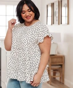 Ave Shops Dreamy Look Top In White | Women's Short Sleeve Tops 27 Ave Shops Dreamy Look Top In White