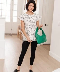 Ave Shops Dreamy Look Top In White | Women's Short Sleeve Tops 21 Ave Shops Dreamy Look Top In White