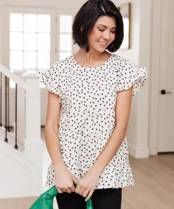 Ave Shops Dreamy Look Top In White | Women's Short Sleeve Tops 20 Ave Shops Dreamy Look Top In White